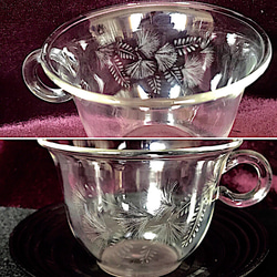 合歓の茶器セット〜手彫りガラス〜 4枚目の画像