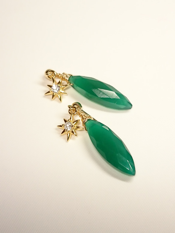 Kaya様　グリーンバンデッドオニキス　チャーム　14kgf　他4点 Kaya様 グリーンバンデッドオニキス チャーム 14kgf 他4点 Kaya