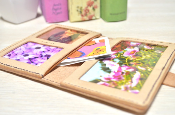 "思い出をいつも傍に"@ヌメ革のフォトケース 4枚目の画像