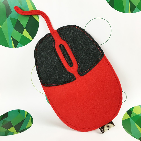 特大のマウスの赤いバッグ 1枚目の画像
