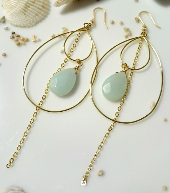 amazonite drop 1枚目の画像