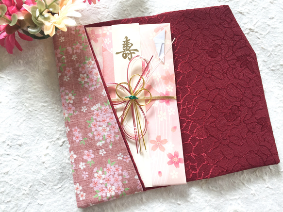 リバーシブル金封袱紗(No.112) ご祝儀袋・袱紗（ふくさ） Pi-chi-ku