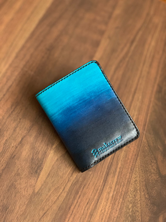 浅瀬から深海カラー二つ折り財布 