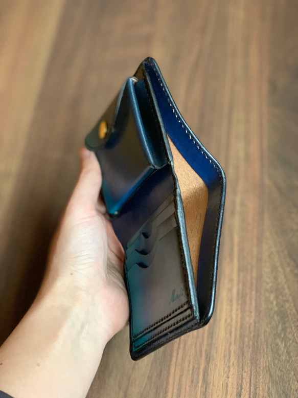 浅瀬から深海カラー二つ折り財布 