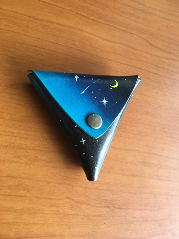 オーダー刻印皆で宇宙へ持っていきたい本革コインケース 2枚目の画像