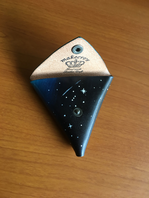 オーダー刻印皆で宇宙へ持っていきたい本革コインケース 3枚目の画像
