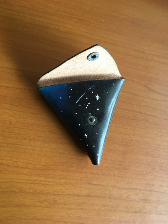 オーダー刻印皆で宇宙へ持っていきたい本革コインケース 4枚目の画像