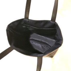 本革手さげバッグM◆ハートレオパード(ブラック)◆気軽に持てるトップオープンのレザーバッグ♪◆ミニバッグ トート【ビゴ】 3枚目の画像