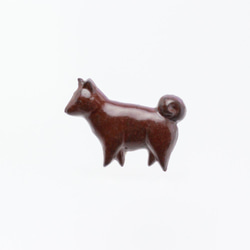 陶器ブローチ　イヌ(犬) 4枚目の画像