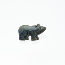 陶器ブローチ　クマ(熊) 4枚目の画像