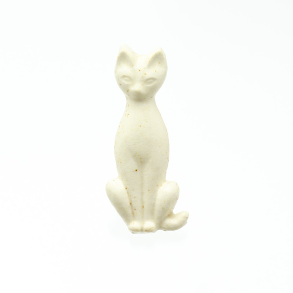 陶器ブローチ　ねこ(猫) 3枚目の画像