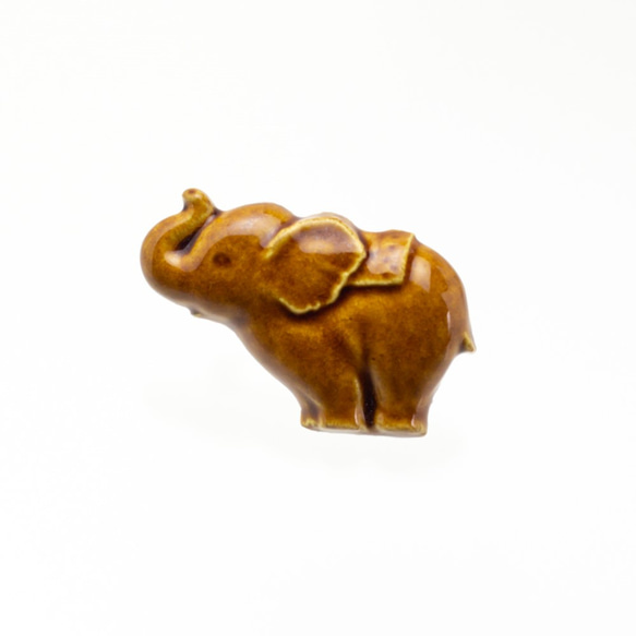 陶器ブローチ　ゾウ(象) 2枚目の画像