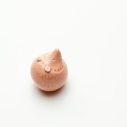 置物 ハリネズミ丸(小)ピンク 2枚目の画像