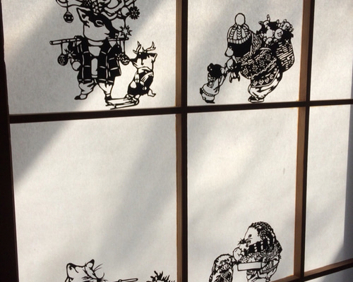 絵　古い絵　めくり　24枚セット 書画 骨董品 絵 古い絵 めくり 24枚セット 書画 骨董品