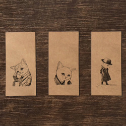 ブックカバーとしおり☆文豪猫 7枚目の画像