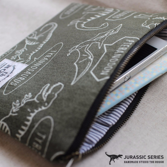 Jurassic Pouch（Olive） 3枚目の画像