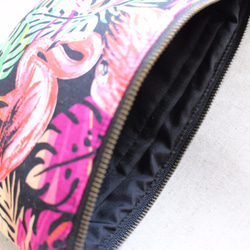 Flamingo Clutch（Black）／ saya. × the ROUGH 4枚目の画像