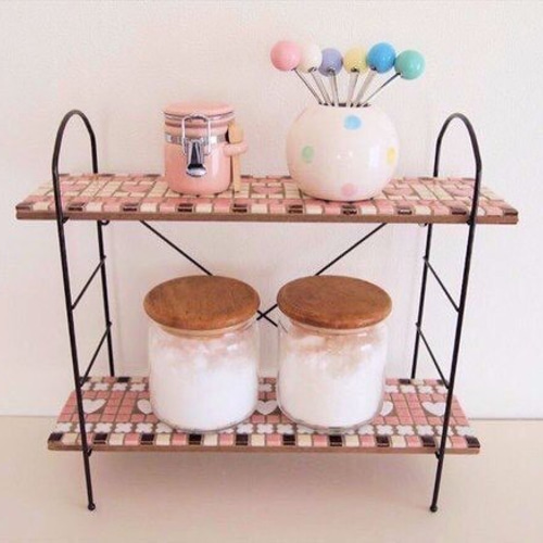 調味料ラック ピンク おしゃれ 可愛い コレクション棚 【公式通販】