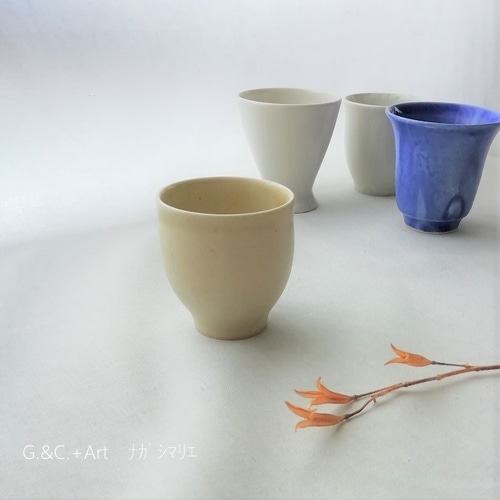お猪口＊1個＊ぐい吞み＊盃＊ツヤ白＊1911-14-12 おちょこ