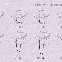 霧14K金十字短鍊 第3張的照片