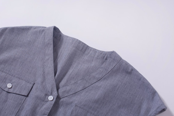 ワンピース　コットン　スカート　綿麻　通勤　ロング丈  半袖　014 5枚目の画像