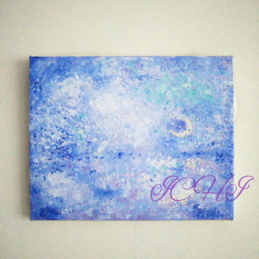 雪景油絵30号91センチ×73センチ - 絵画