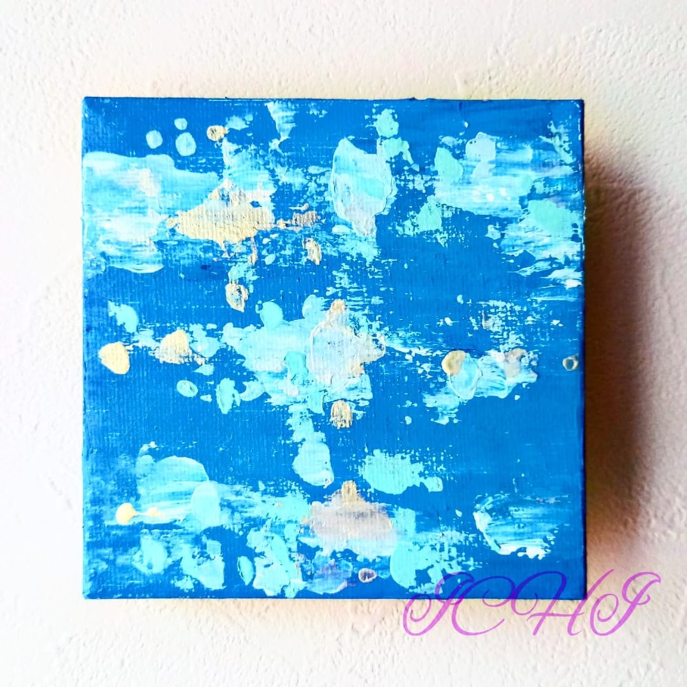 宅配便配送 mizu ミニアート・抽象画 絵画 12272832｜Creema 通販 ICHI 絵画