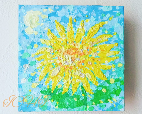 ミニ絵画 油絵 ミニ絵画 【クラゲ】 | HIROSHI1990