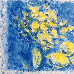 油絵　檸檬 4枚目の画像