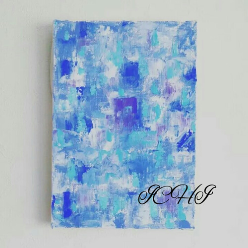 油絵 抽象画 in the Blue 絵画 ICHI 通販 6053764|Creema(クリーマ) 油絵 抽象画 in the Blue 絵画 ICHI 通販 6053764|Creema(クリーマ)