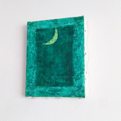 油絵  LUNA－慰みのグリーン 2枚目の画像