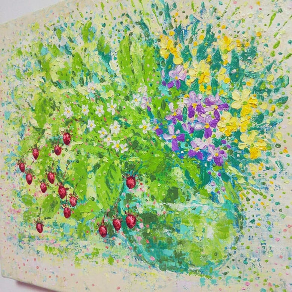 油絵  春の訪れ 2枚目の画像