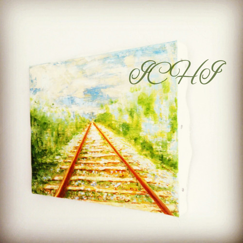 油絵 Railroad 絵画 ICHI 通販 9875210｜Creema(クリーマ)