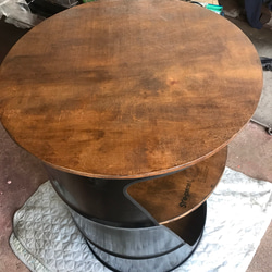 ハンドメイド　 チャムス風　ドラム缶テーブル ハンドメイド チャムス風 ドラム缶テーブル