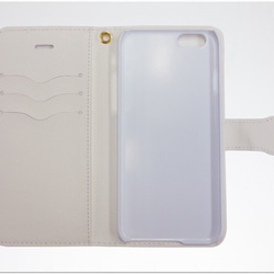 【M様オーダー】iphone5/5s-ピンクブルー 手帳型 2枚目の画像