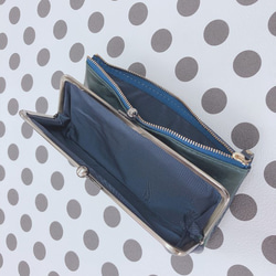ｷｭｲｰﾙﾃﾞｿﾝ スリムなのに大容量な 長財布 遊び心のある大人デザインの がま口 財布 《ブラウン》CU160BR 3枚目の画像