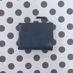 CU161NV 二つ折り　折財布　ユニセックス　レディース　財布　ガマ口　がま口　ガマグチ　スリム　薄型　コンパクト 2枚目の画像