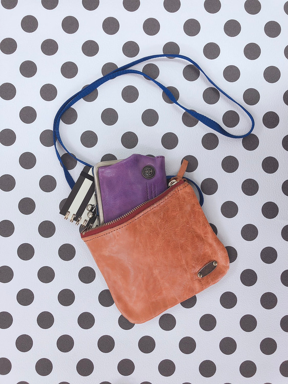 CU161NV 二つ折り　折財布　ユニセックス　レディース　財布　ガマ口　がま口　ガマグチ　スリム　薄型　コンパクト 6枚目の画像