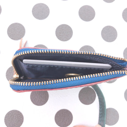 CU162BR 　 キーケース  キーポーチ   革　本革　ポーチ　鍵　カード　ユニセックス　レディース　革小物 3枚目の画像