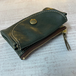 ｷｭｲｰﾙﾃﾞｿﾝ コロコロぷっくりマルチキーケース　遊び心のある革小物　柔らかく優しいレザーのキーケース　HI01GR 3枚目の画像