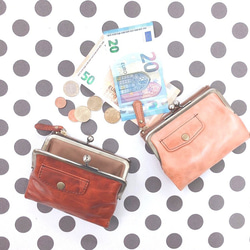 ｷｭｲｰﾙﾃﾞｿﾝ コンパクトなのに大容量な二つ折り財布 誰かに見せたくなる がま口 財布 《グリーン》CU014GR 8枚目の画像