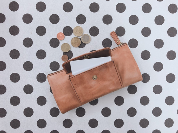 ｷｭｲｰﾙﾃﾞｿﾝ スリムなのに大容量な長財布 誰かに見せたくなるがま口財布 《パープル》CU013PU 5枚目の画像