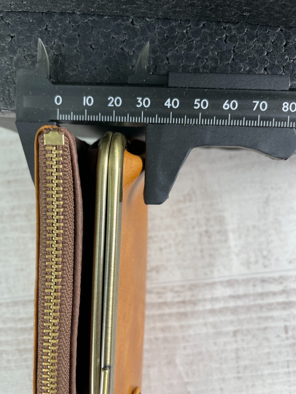 ｷｭｲｰﾙﾃﾞｿﾝ スリムなのに大容量な長財布 誰かに見せたくなるがま口財布 《パープル》CU013PU 8枚目の画像