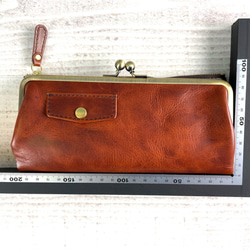 ｷｭｲｰﾙﾃﾞｿﾝ スリムなのに大容量な長財布 誰かに見せたくなるがま口財布 《グリーン》CU013GR 7枚目の画像