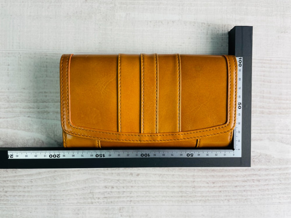 ｷｭｲｰﾙﾃﾞｿﾝ 大容量で使いやすい中がま口の長財布 上質レザーの魅力的ながま口財布 《アイボリー》CU015IV 7枚目の画像