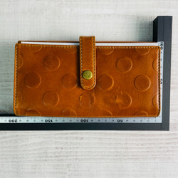 ｷｭｲｰﾙﾃﾞｿﾝ アコーディオンで大容量な 長財布 配色と大きめ水玉が魅力的な 財布 《ブルー》CU164BL 7枚目の画像