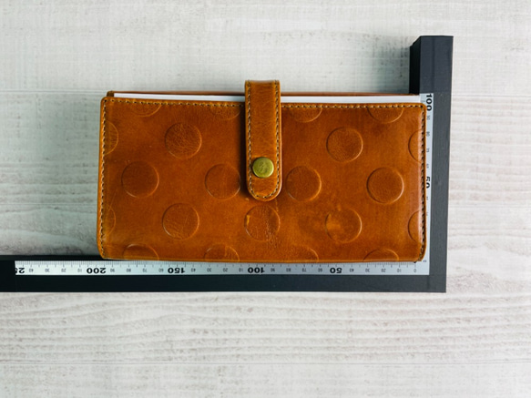 ｷｭｲｰﾙﾃﾞｿﾝ アコーディオンで大容量な 長財布 配色と大きめ水玉が魅力的な 財布 《ブルー》CU164BL 7枚目の画像
