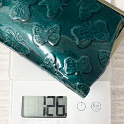 ｷｭｲｰﾙﾃﾞｿﾝ コンパクトなのに大容量な二つ折り財布 エレガントな大人かわいい がま口財布《グリーン》CU218GR 10枚目の画像