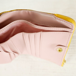 ｷｭｲｰﾙﾃﾞｿﾝ コンパクトなのに大容量な二つ折り財布 エレガントな大人かわいい がま口財布《グリーン》CU218GR 8枚目の画像