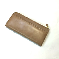 ｷｭｲｰﾙﾃﾞｿﾝ スリムでスッキリ収納できる長財布 薄型のクラシックな  Lファスナー 財布 《ベージュ》IL001 2枚目の画像